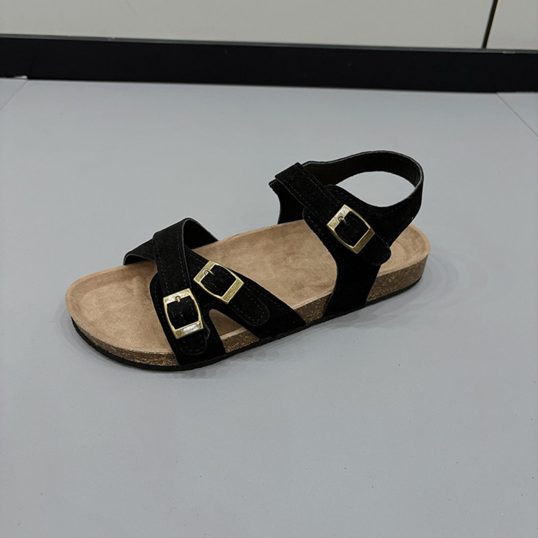 Open Toe Flat Buckle Sandals Trendsi