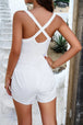  Back Smocked Waist Cami Romper Trendsi