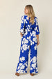   Printed Tie Back Wide Leg Jumpsuit Trendsi