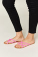  Crisscross PU Leather Open Toe Sandals Trendsi