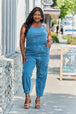   Acid Wash Casual Jumpsuit Trendsi