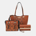  3-Piece Snake Print Handbag Set Trendsi