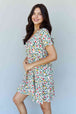  Follow Me Full Size V-Neck Ruffle Sleeve Floral Dress -BazaarBey - www.shopbazaarbey.com