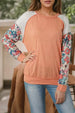 Exposed Seam Round Neck Blouse Bazaarbey