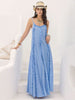 Frill Scoop Neck Maxi Cami Dress -BazaarBey - www.shopbazaarbey.com