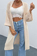 Open Front Drop Shoulder Duster Cardigan Trendsi