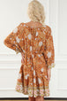 Floral Cutout Tied Front Mini Dress -BazaarBey - www.shopbazaarbey.com