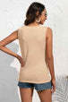 Buttoned Deep V Tank Bazaarbey