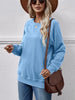 Round Neck Long Sleeve Sweatshirt Trendsi