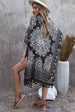 Printed Tassel Trim  Cardigan Bazaarbey