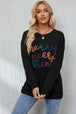 Letter Graphic Dropped Shoulder Sweatshirt Bazaarbey