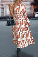 Printed One-Shoulder Tie Waist Dress -BazaarBey - www.shopbazaarbey.com