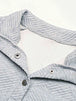 Half Buttoned Collared Neck Sweatshirt with Pocket Bazaarbey