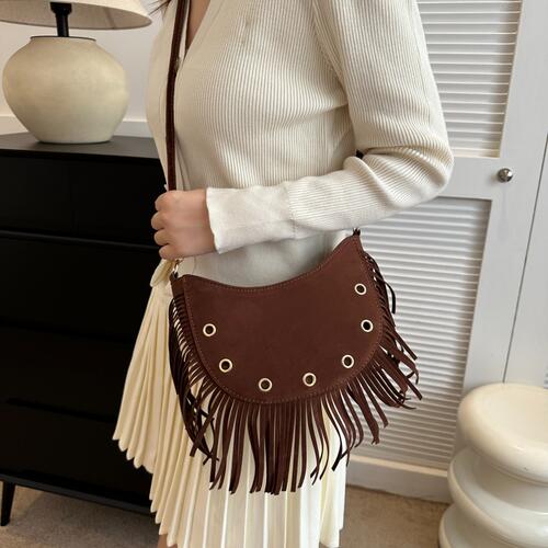 Fringe Detail Crossbody Bag Bazaarbey