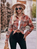 Plaid Dropped Shoulder Longline Shirt Trendsi