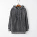 Quarter-Zip Drawstring Teddy Hoodie Bazaarbey