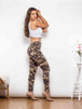 Full Size Camouflage Buttoned Leggings Bazaarbey