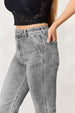  High Waist Slim Flare Jeans Trendsi