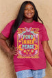  Full Size FIND INNER PEACE Graphic Cotton T-Shirt Bazaarbey