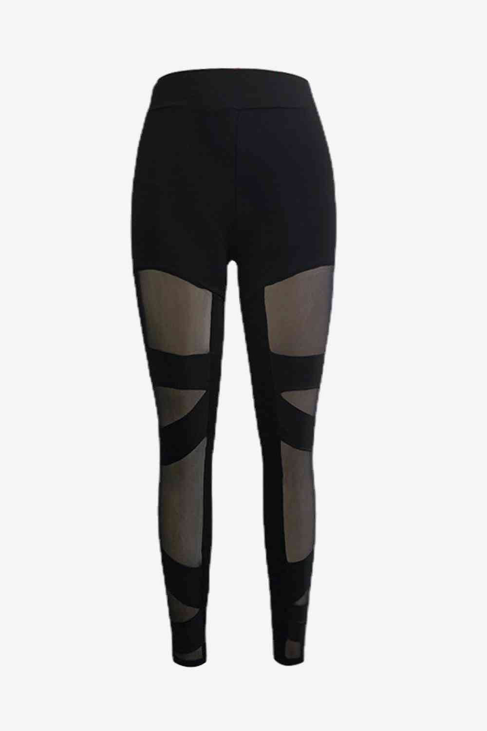 Spliced Mesh Leggings Bazaarbey