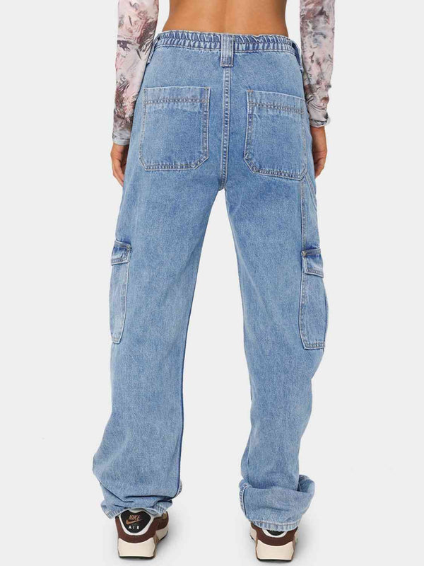 Straight Jeans with Pockets Trendsi