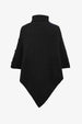 Turtleneck Buttoned Poncho Bazaarbey