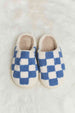 dy Checkered Print Plush Slide Slippers Trendsi