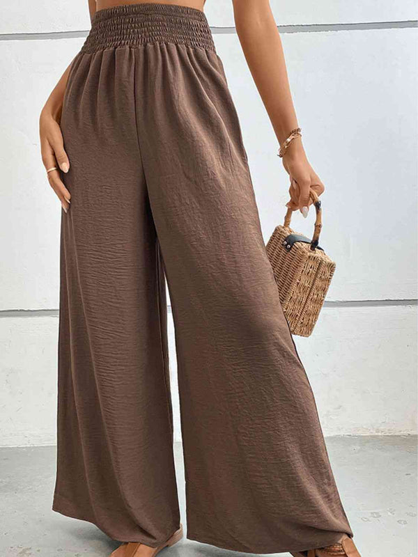 Wide Waistband Relax Fit Long Pants Bazaarbey