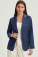 Long Sleeve Lapel Collar Blazer Trendsi