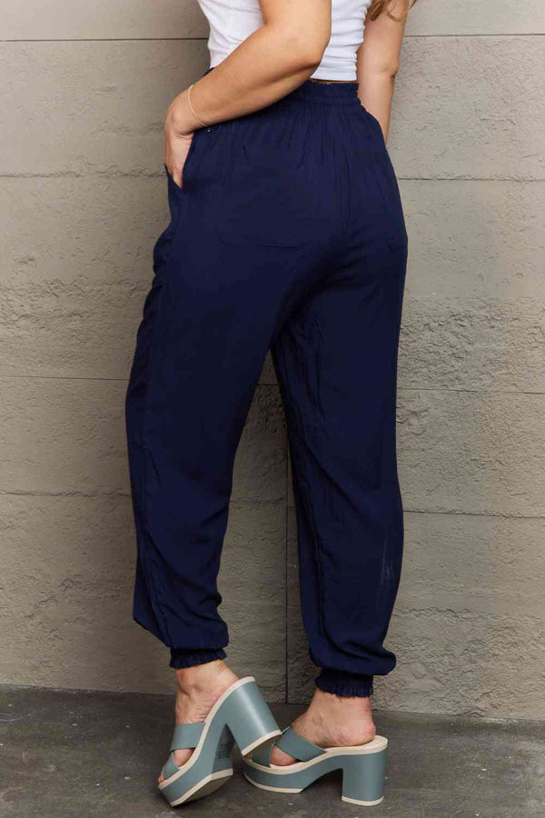 Tied Long Joggers with Pockets Bazaarbey