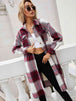 Plaid  Shirt Jacket Trendsi