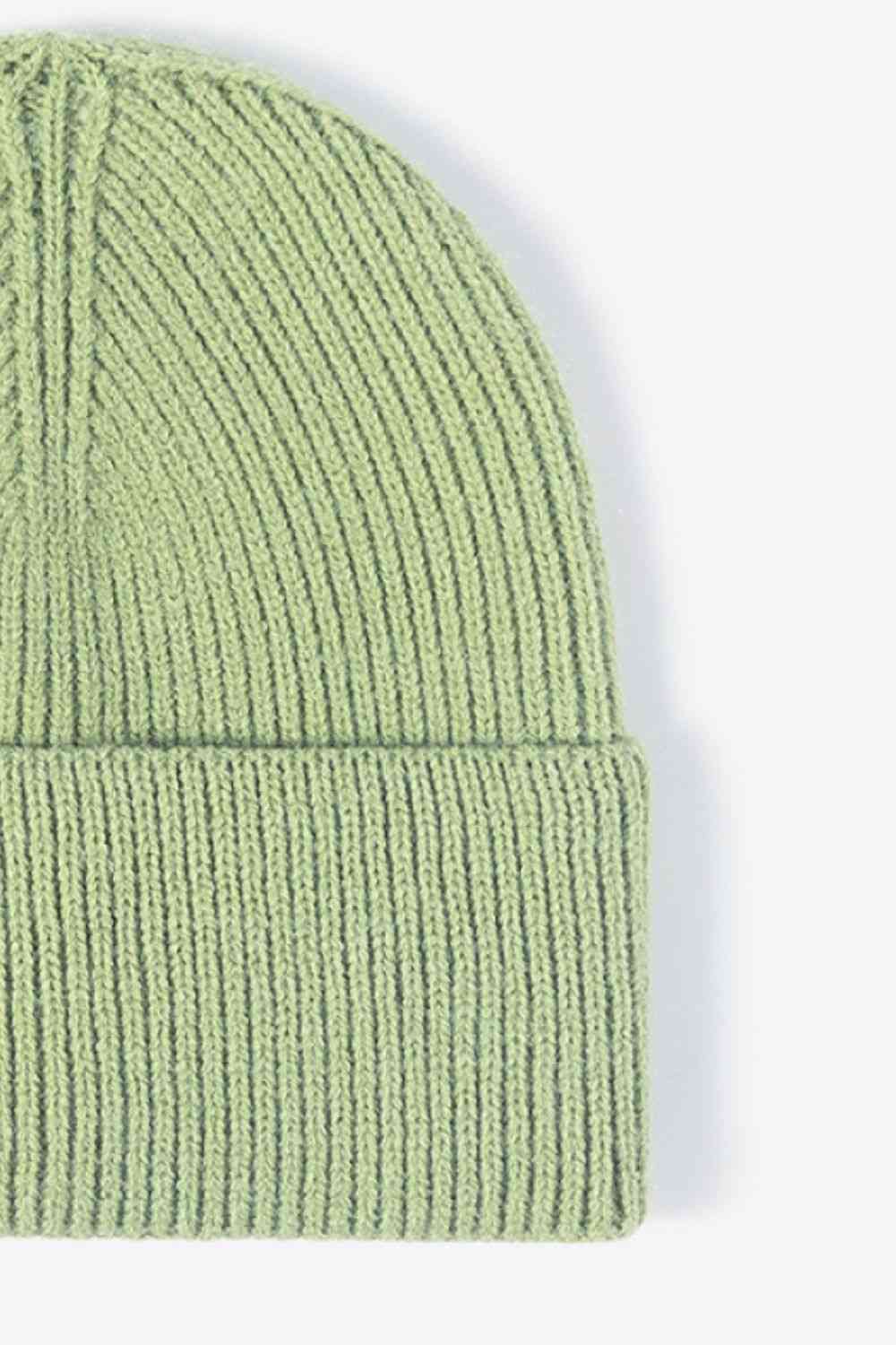 Warm In Chilly Days Knit Beanie Trendsi