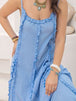 Frill Scoop Neck Maxi Cami Dress -BazaarBey - www.shopbazaarbey.com