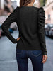 Decorative Button Puff Sleeve T-Shirt Trendsi