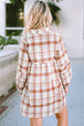 Plaid Long Sleeve Babydoll Mini Dress -BazaarBey - www.shopbazaarbey.com