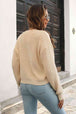 Button-Down Dropped Shoulder Ribbed Cardigan Trendsi