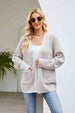  Long Sleeve Cardigan with Pockets Trendsi