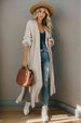  Side Slit Cardigan Trendsi