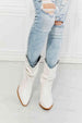 MMShoes Better in Texas Scrunch Cowboy Boots in White Trendsi