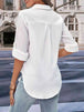 Collared Neck Half Sleeve Twisted Shirt Bazaarbey