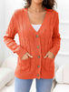 Button Down Cable-Knit Cardigan Bazaarbey