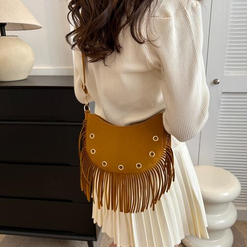 Fringe Detail Crossbody Bag Bazaarbey