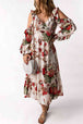 Floral Cold-Shoulder Ruffled Dress -BazaarBey - www.shopbazaarbey.com