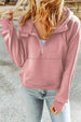  Half-Zip Thumbhole Sleeve Hoodie Bazaarbey