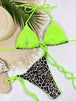  Print Halter Neck Tie Side Bikini Set Bazaarbey