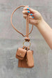  Vegan Leather 3-Piece Lanyard Set Trendsi