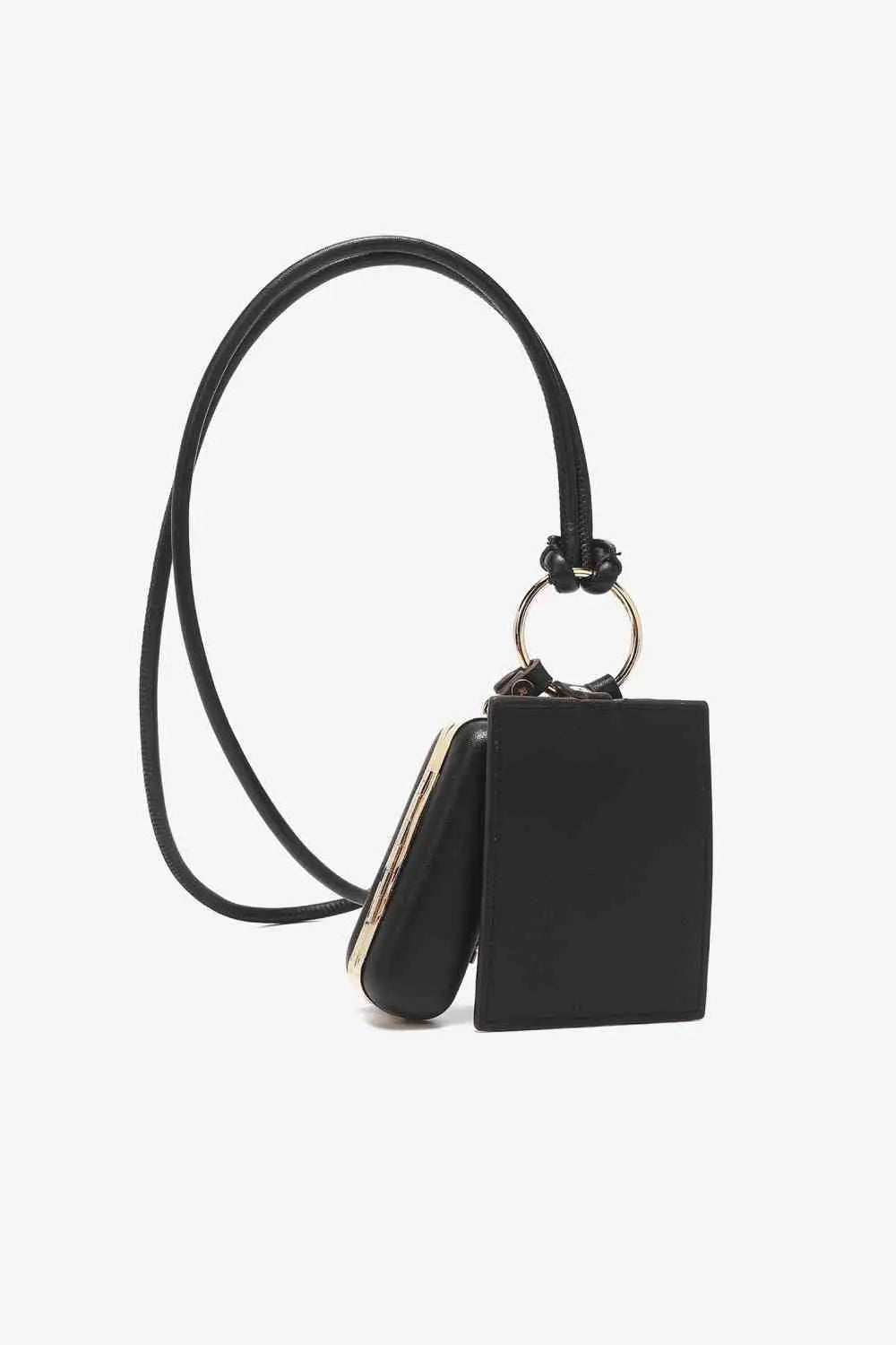  Vegan Leather 3-Piece Lanyard Set Trendsi