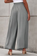 Drawstring Waist Wide Leg Pants Bazaarbey