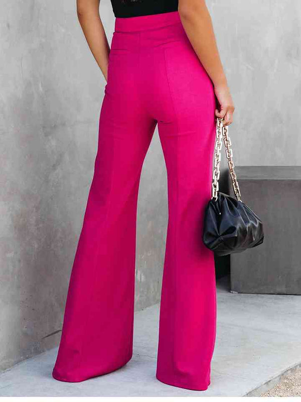 Front Slit Flare Leg Pants Bazaarbey