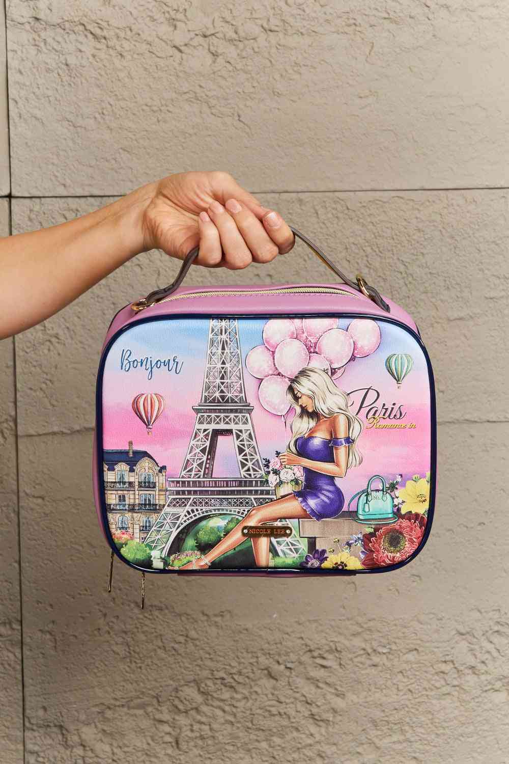  Printed Handbag with Three Pouches Bazaarbey